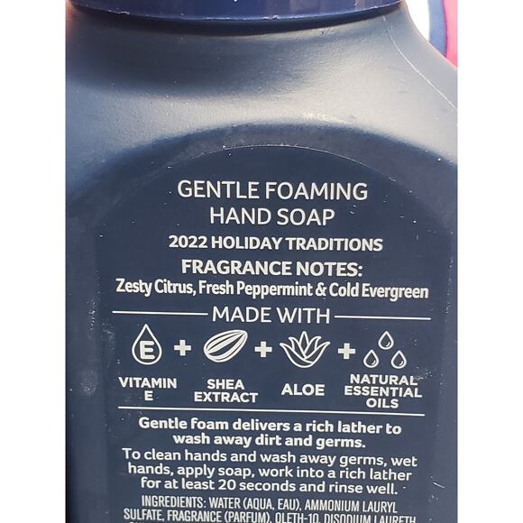 BBW Warm Winter Wishes Fresh Winter Air Holiday Gentle Foaming Hand Soap 2 Pack - Picture 2 of 2